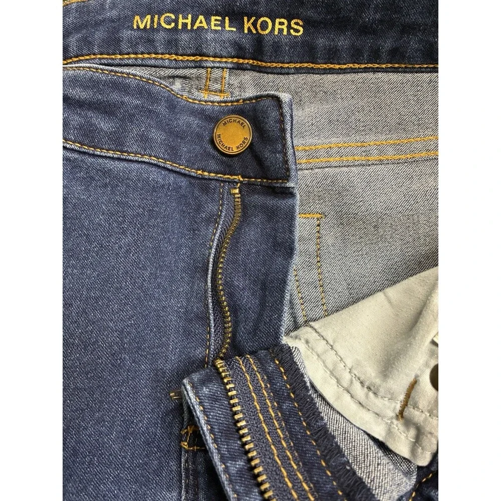 Michael Kors Skinny Crop Jeans Women’s Size 8 Dark Wash Stretch Denim Cropped
